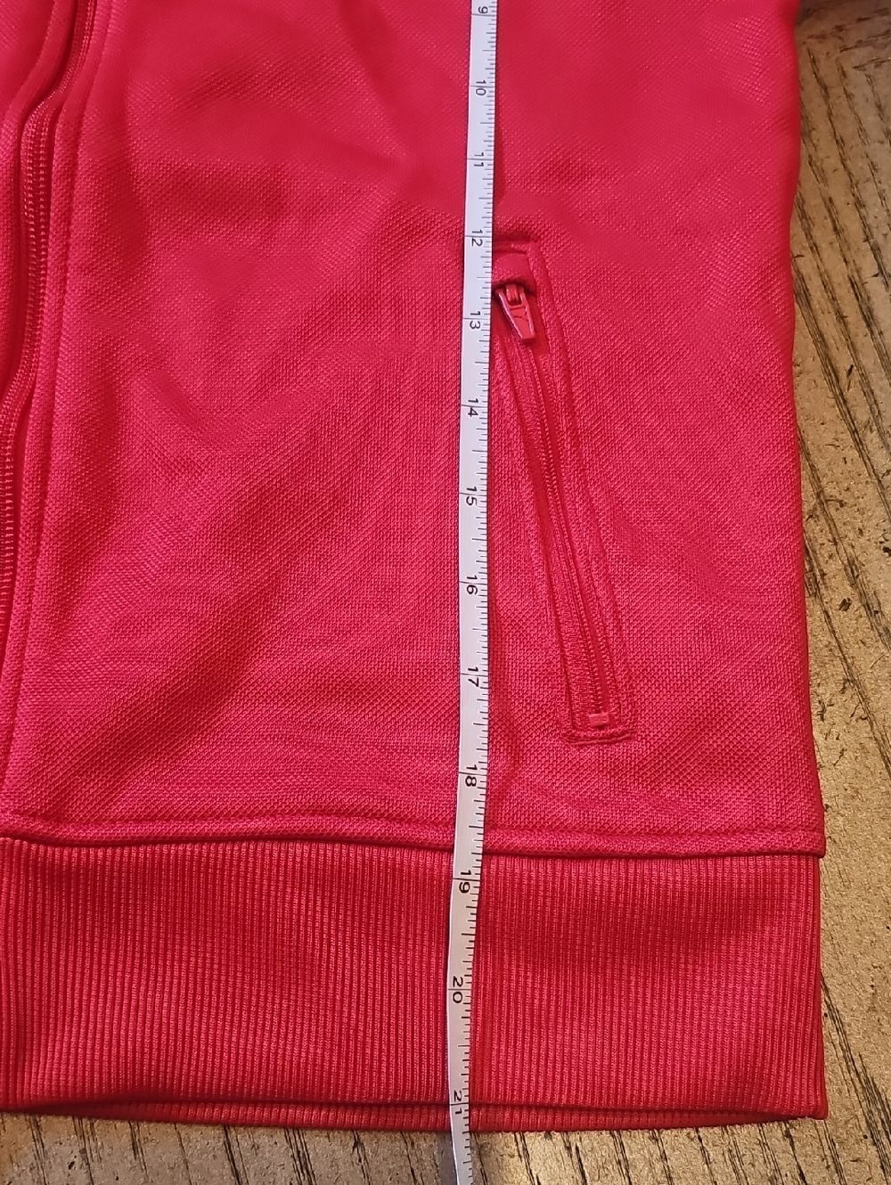 Puma Red Zip-Up Track Jacket Size M Boys - Picture 6 of 14